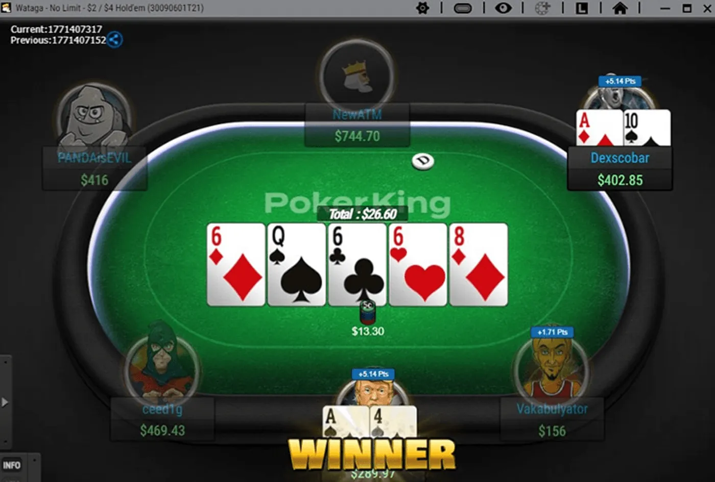 Client de poker Black Chip Poker — capture d'écran réelle 1