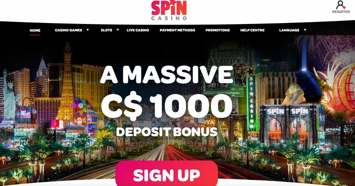 Spin Casino casino client — real screenshot 1